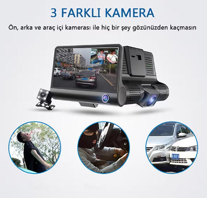 SafeCam 170° – Full HD Araç İçi Kamera